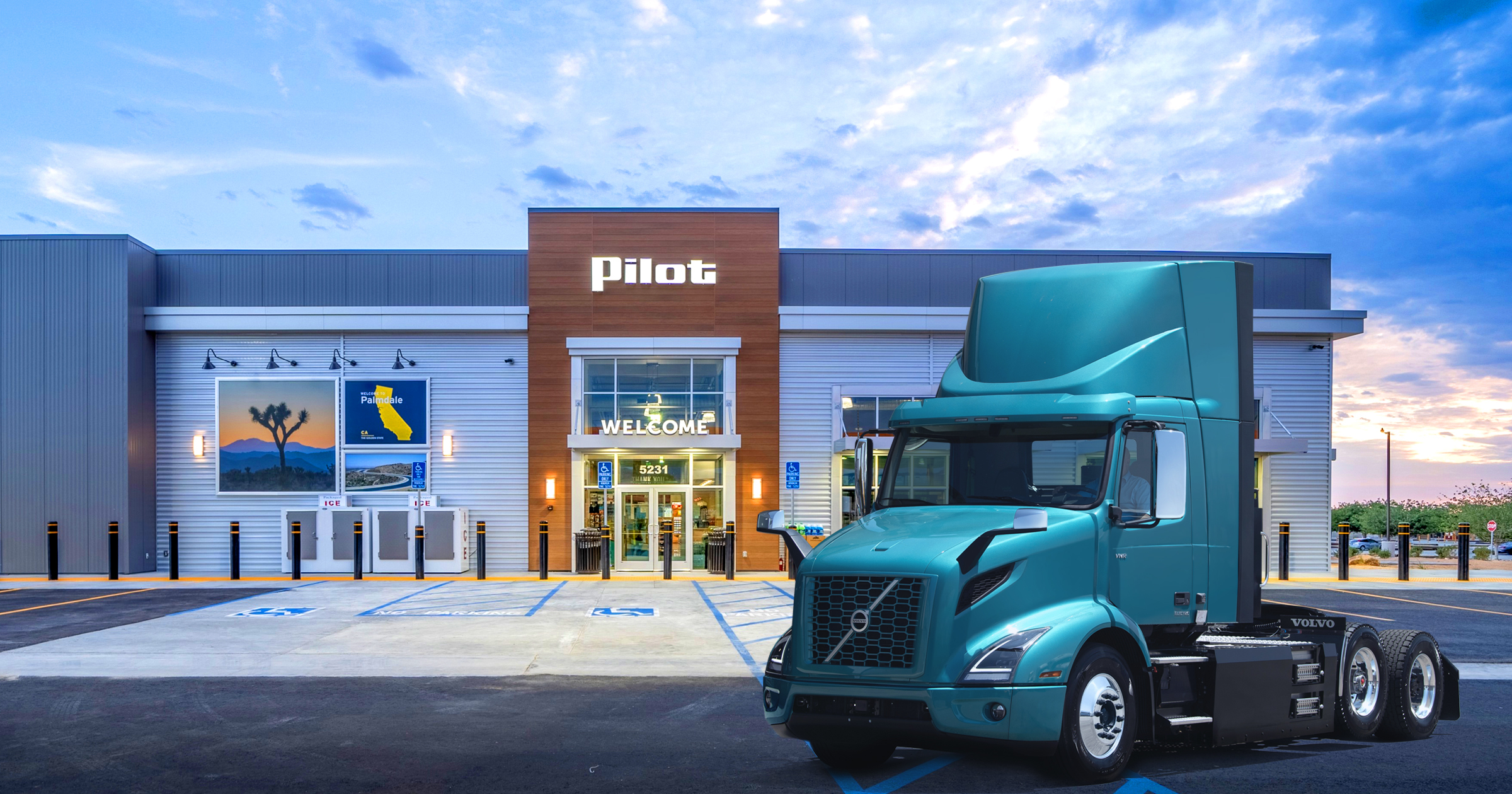 Volvo and Pilot Company partner to Build a National Public Heavy-Duty Charging Network
